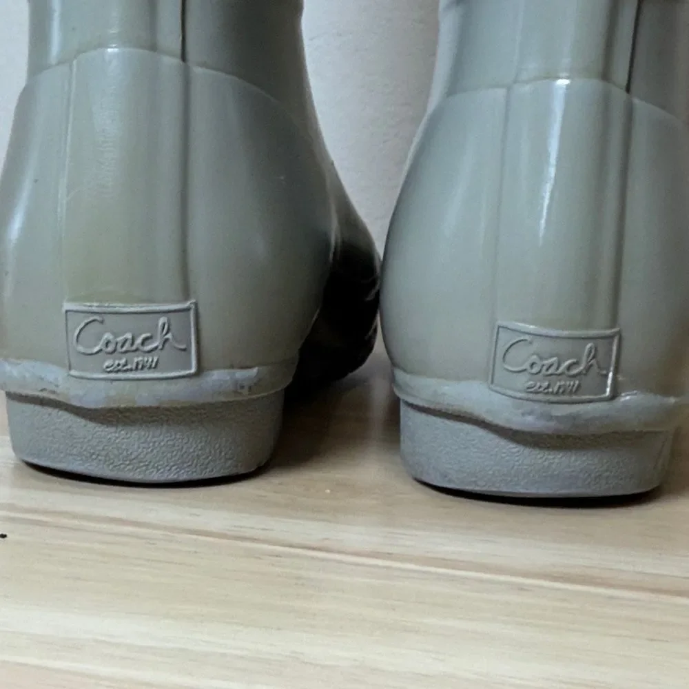 Coach Signature Print Tall Rain Boots for women Size 7